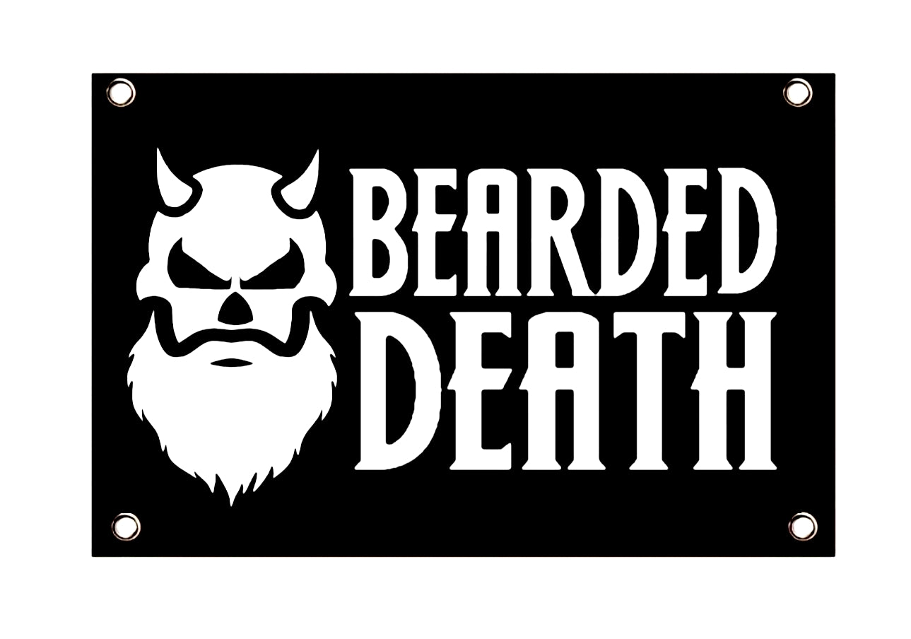 BEARDED DEATH 35"x70" LOGO FLAG/ BANNER