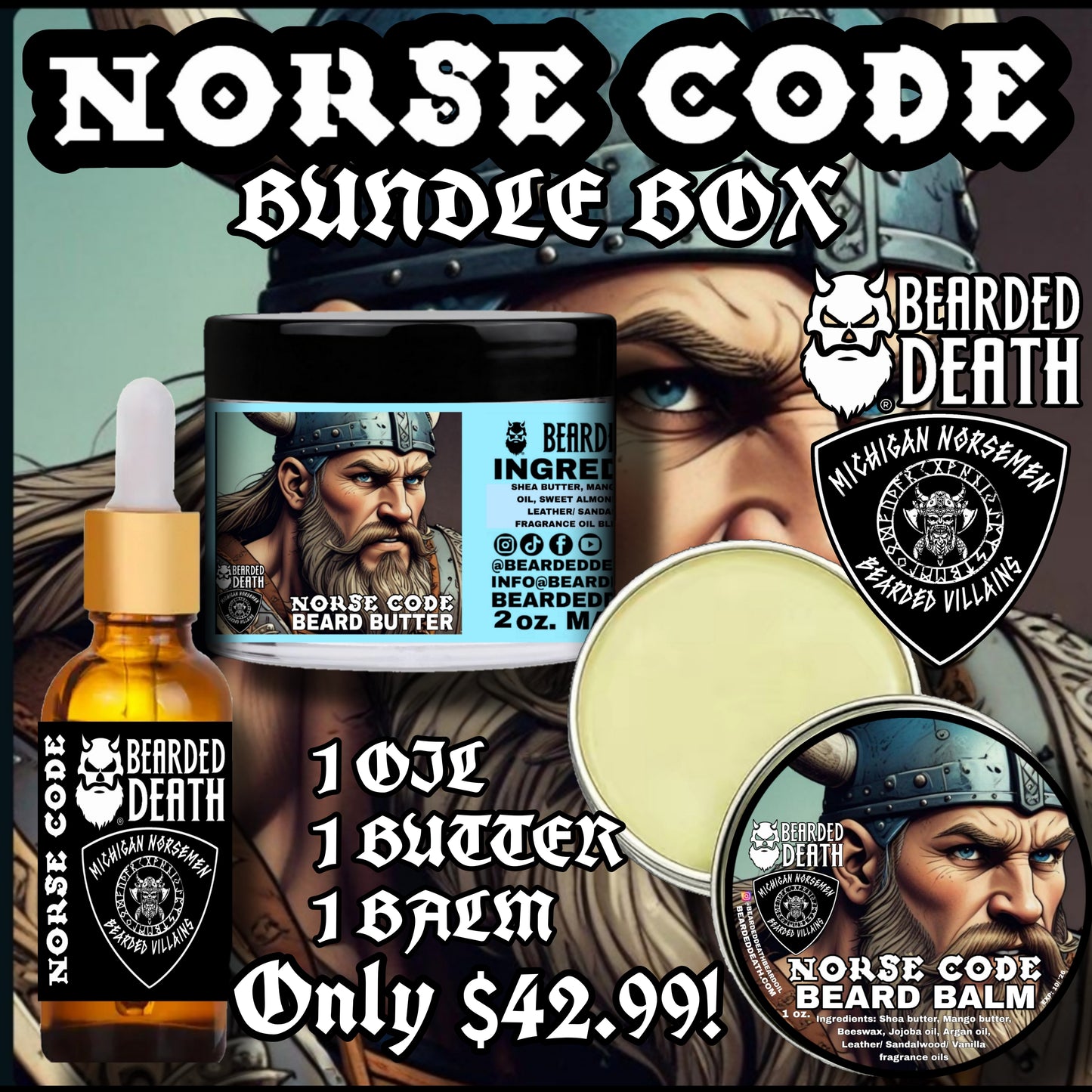 BEARDED DEATH/ MICHIGAN NORSEMEN BUNDLE BOX