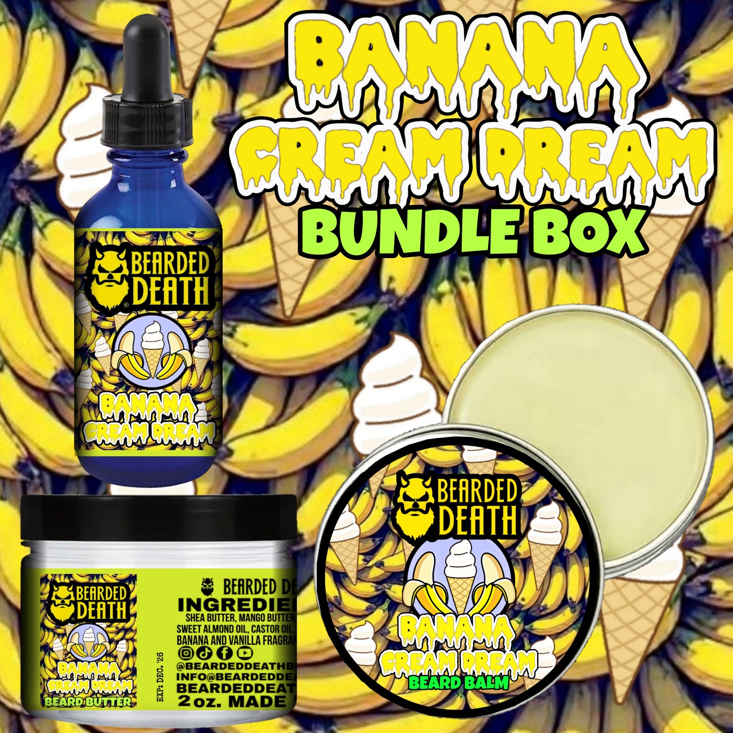 BEARDED DEATH BANANA CREAM DREAM BUNDLE BOX