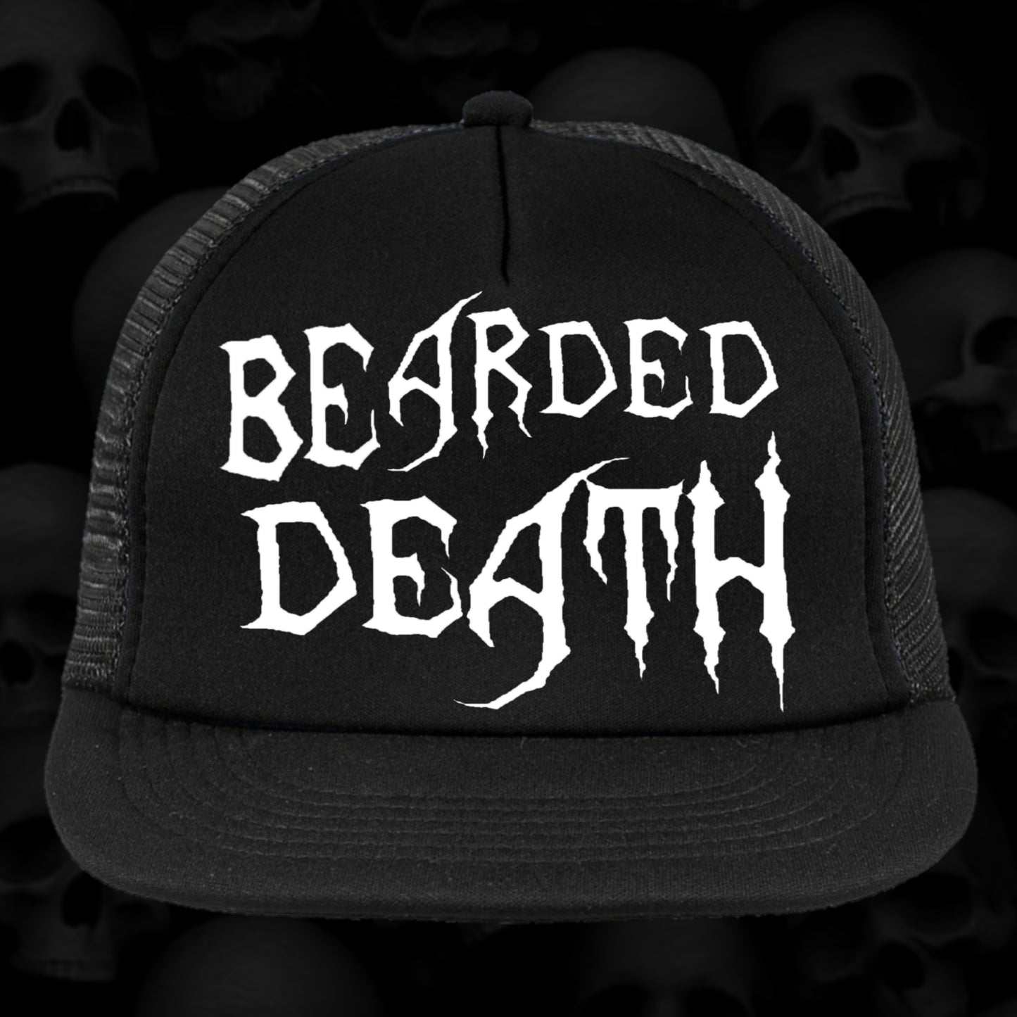 BEARDED DEATH TRUCKER HATS