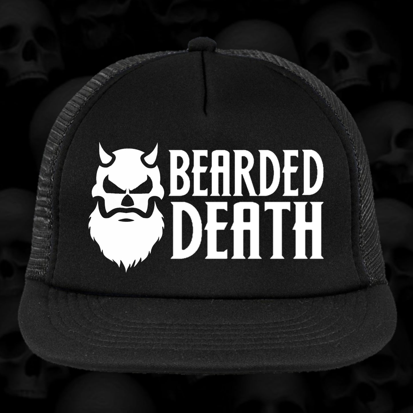 BEARDED DEATH TRUCKER HATS