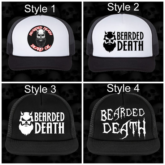 BEARDED DEATH TRUCKER HATS