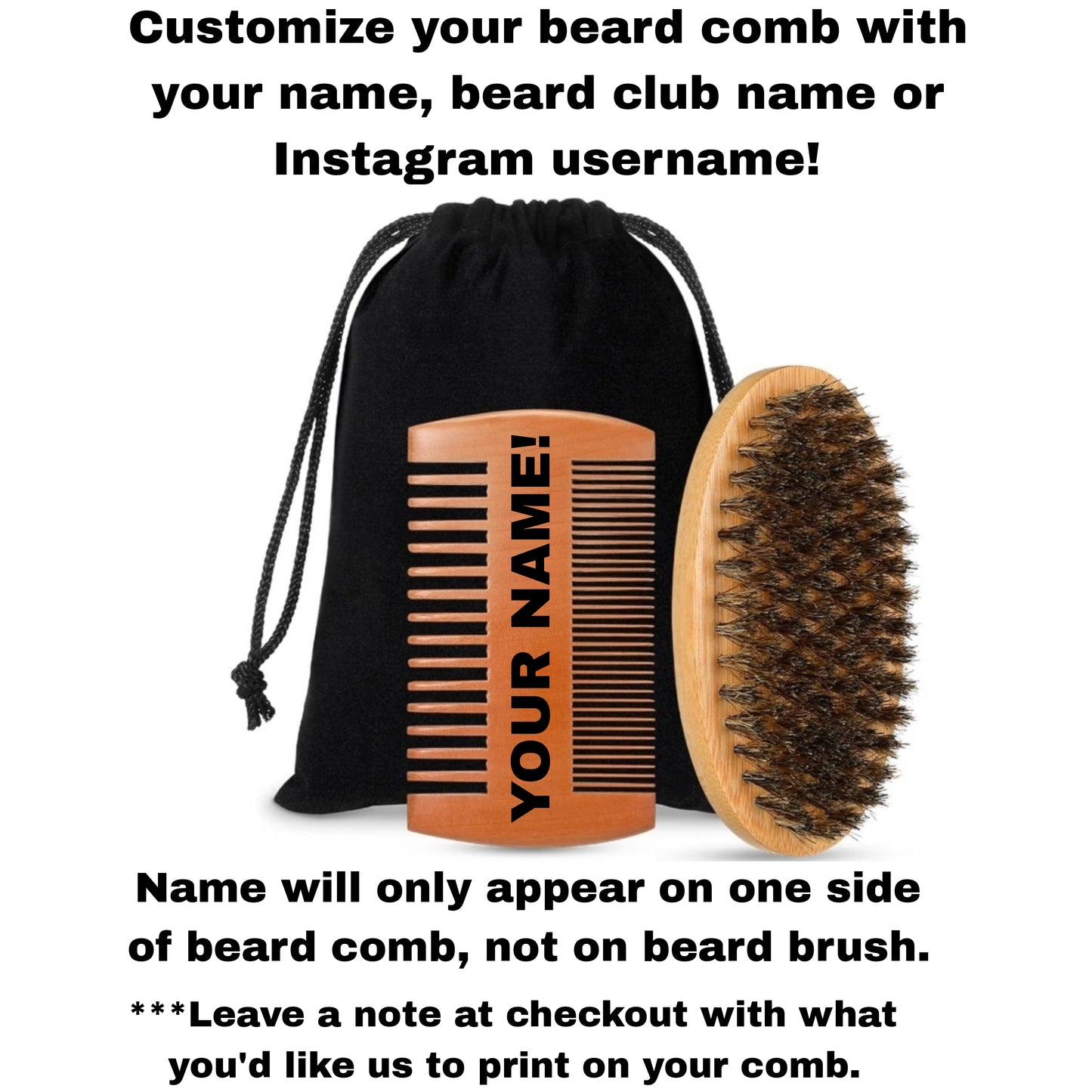 BEARDED DEATH BEARD BRUSH AND COMB SET