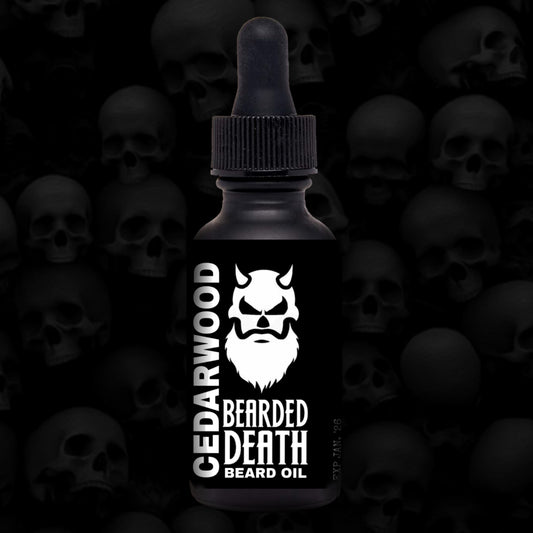 BEARDED DEATH CEDARWOOD SCENT BEARD OIL 1oz.