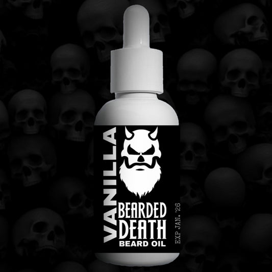 BEARDED DEATH VANILLA SCENT BEARD OIL 1oz.