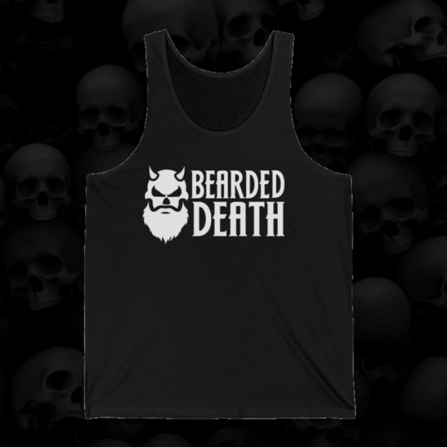 BEARDED DEATH 2.0 LOGO UNISEX TANK