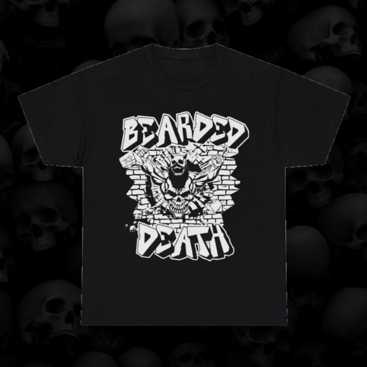 BEARDED DEATH BREAKOUT UNISEX HEAVY COTTON TEE