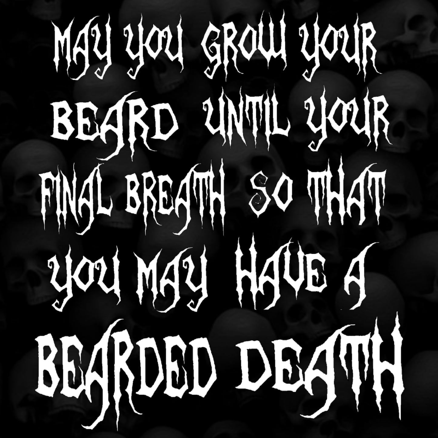 BEARDED DEATH MO UNISEX HEAVY COTTON TEE