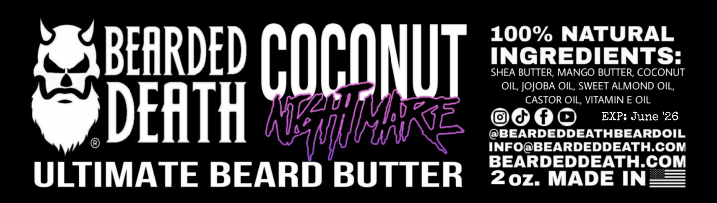 COCONUT NIGHTMARE ULTIMATE BEARD BUTTER AND BEARD OIL SET