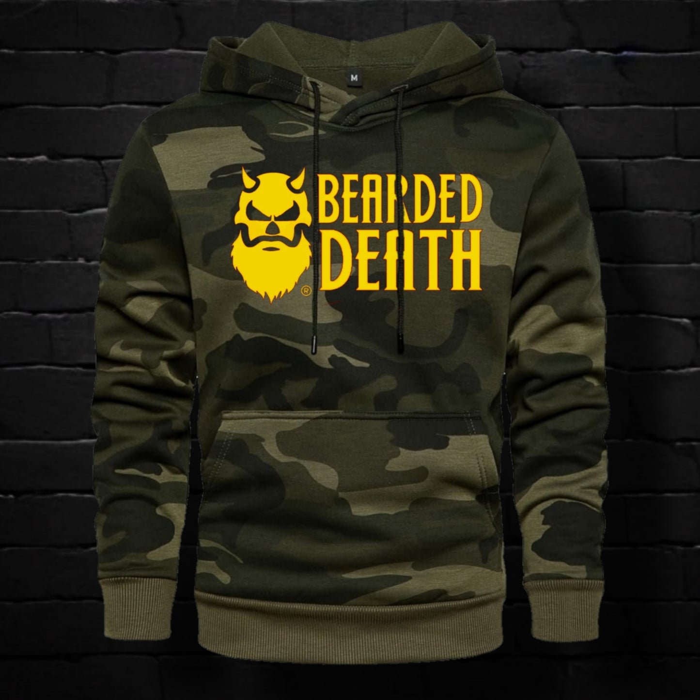 BEARDED DEATH CAMO HOODIE