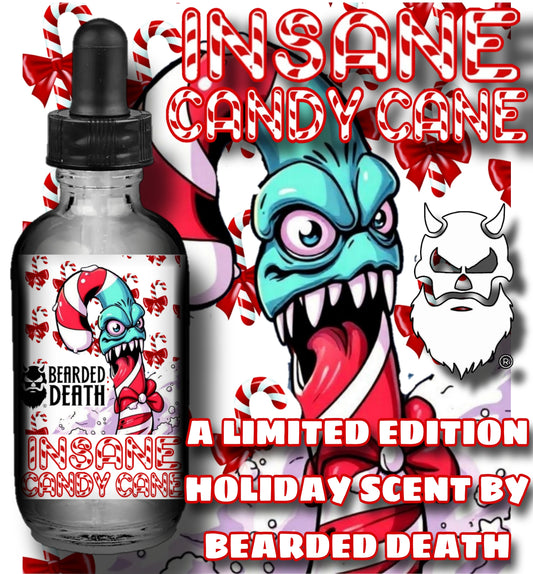 BEARDED DEATH INSANE CANDY CANE BEARD OIL 1 oz.