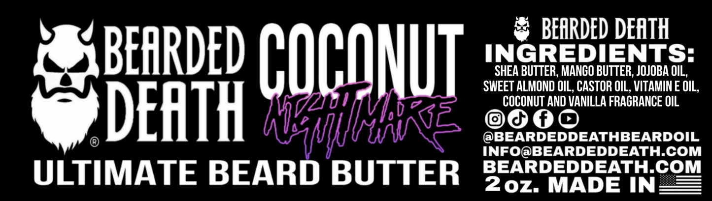 COCONUT NIGHTMARE ULTIMATE BEARD BUTTER AND BEARD OIL SET