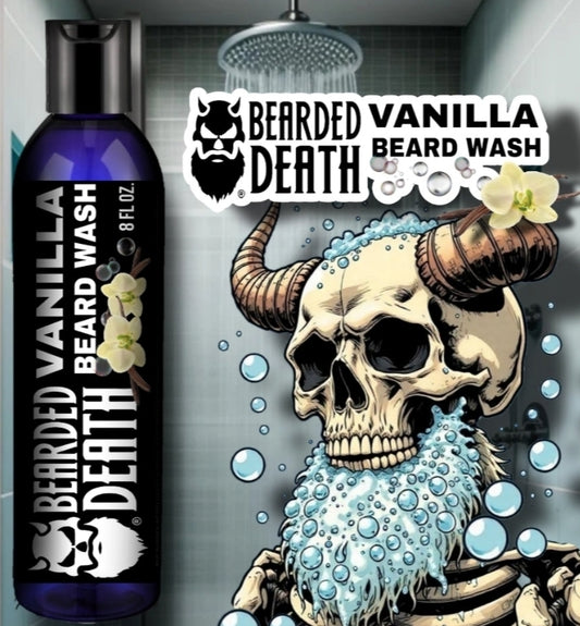 BEARDED DEATH VANILLA BEARD WASH 8 oz.