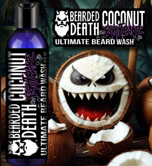 BEARDED DEATH COCONUT NIGHTMARE ULTIMATE BEARD WASH 8 oz.