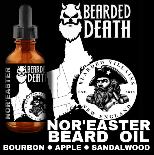 BEARDED DEATH/ BEARDED VILLAINS NEW ENGLAND NOR'EASTER BEARD OIL 1 oz