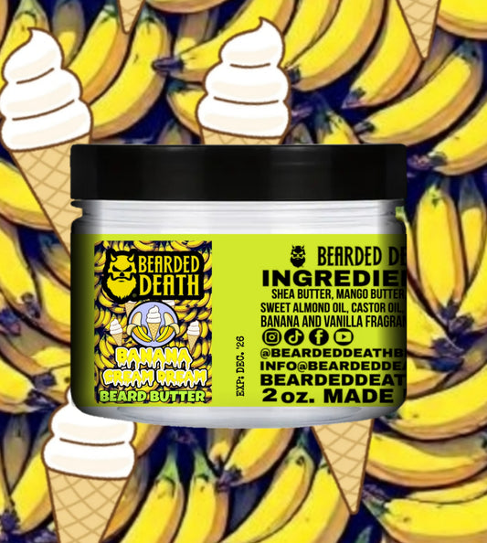 BEARDED DEATH BANANA CREAM DREAM BEARD BUTTER 2 oz