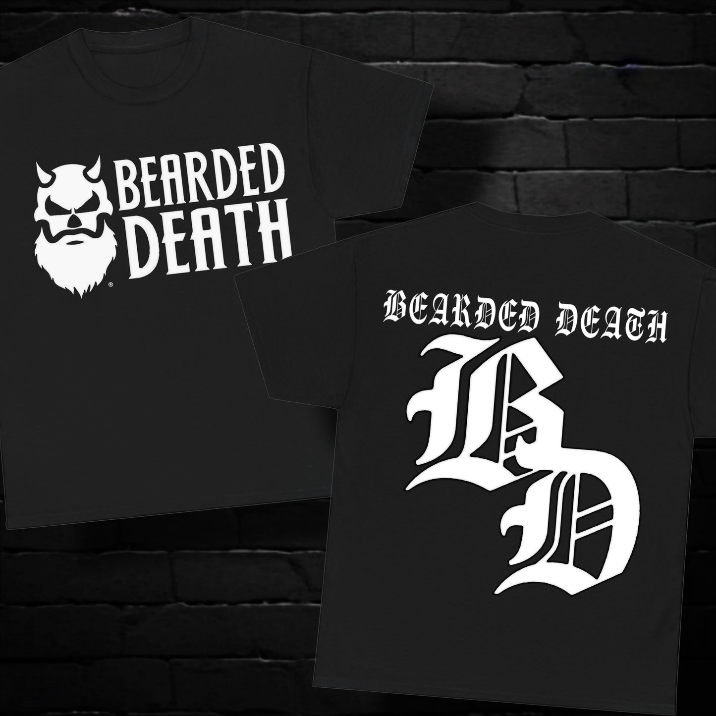 BEARDED DEATH OLD ENGLISH BD T SHIRT