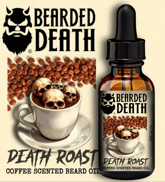 BEARDED DEATH DEATH ROAST COFFEE SCENTED BEARD OIL 1 oz