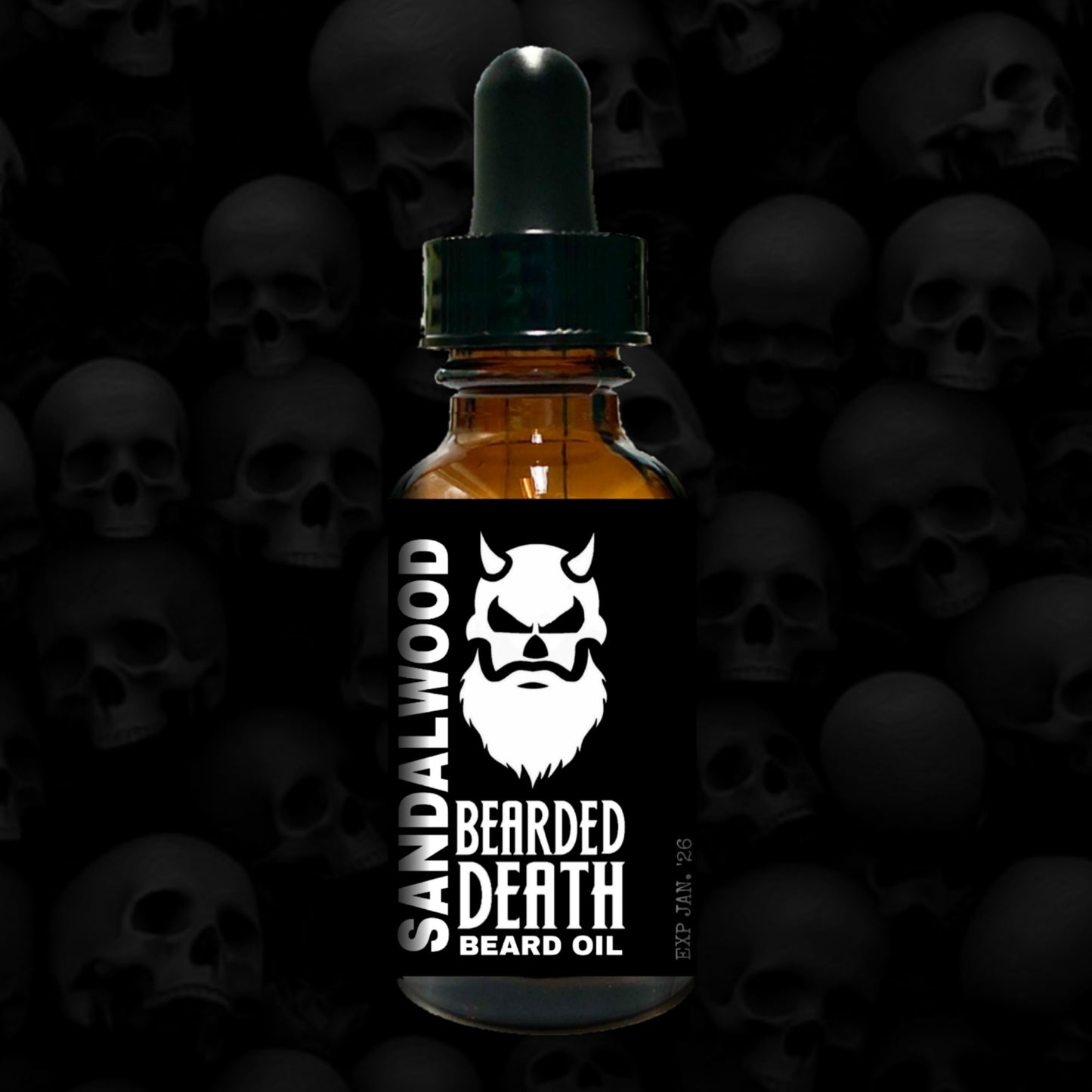 BEARDED DEATH SANDALWOOD SCENT BEARD OIL 1 oz.