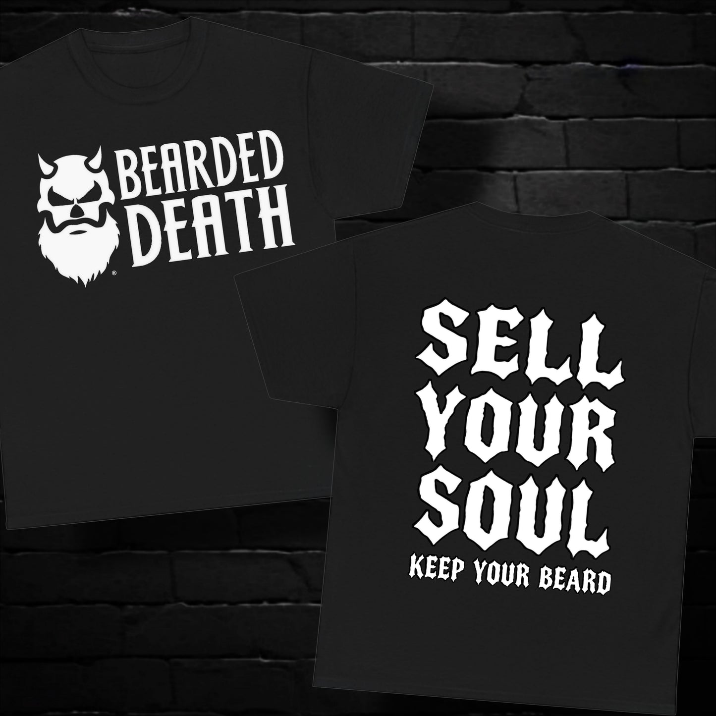 BEARDED DEATH SELL YOUR SOUL T SHIRT