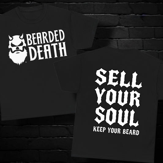 BEARDED DEATH SELL YOUR SOUL T SHIRT