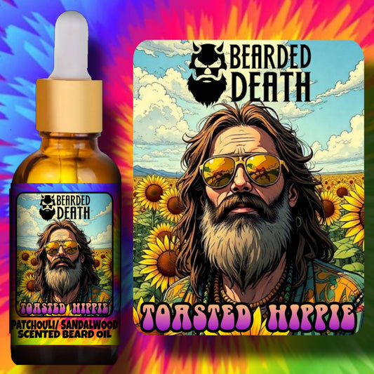 BEARDED DEATH TOASTED HIPPIE BEARD OIL 1 oz.