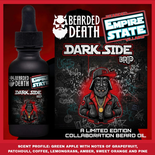 BEARDED DEATH/ EMPIRE STATE DARK SIDE DRIP BEARDED VILLAINS COLLABORATION BEARD OIL 1 oz