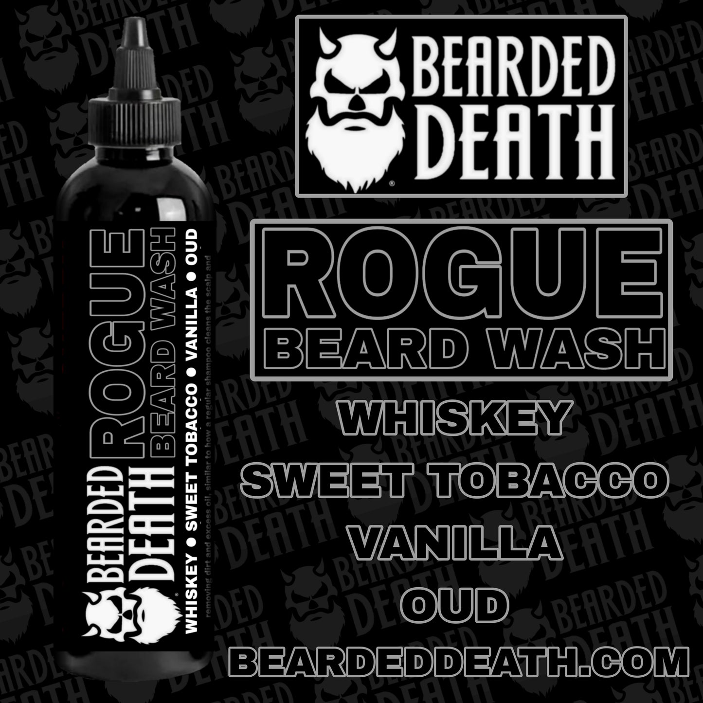 BEARDED DEATH ROGUE BEARD WASH 8 oz.
