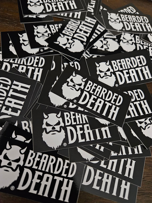 BEARDED DEATH STICKER PACK (10 STICKERS)