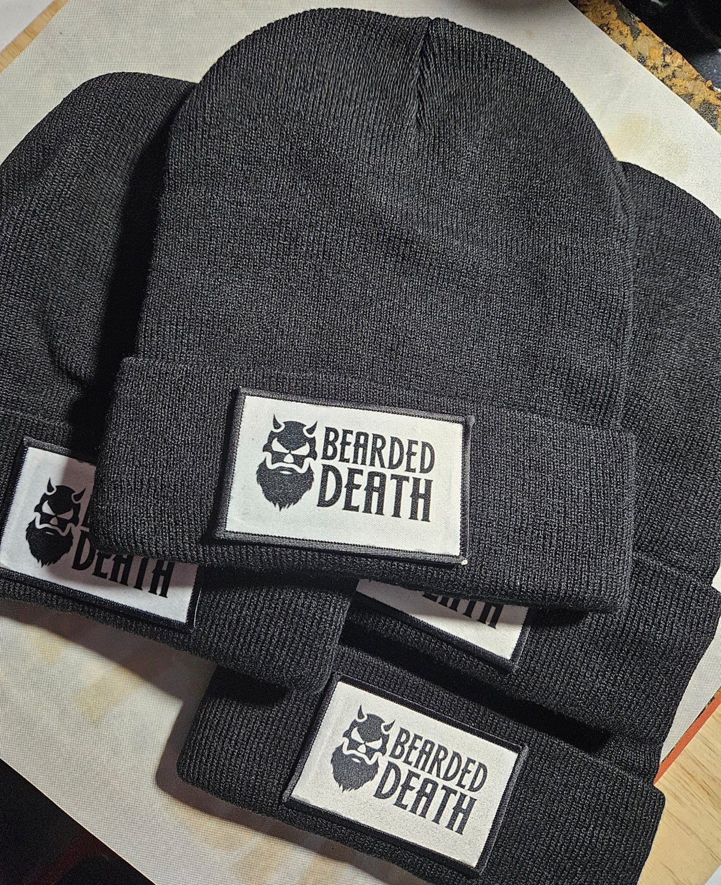 BEARDED DEATH BEARD KNIT BEANIE