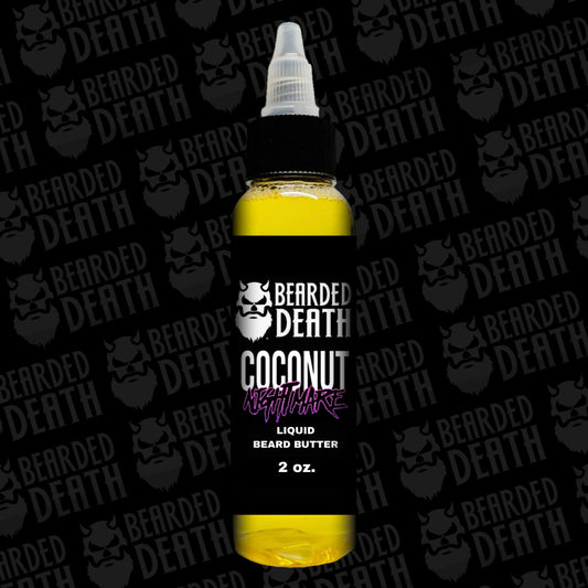 BEARDED DEATH COCONUT NIGHTMARE LIQUID BEARD BUTTER 2 oz.