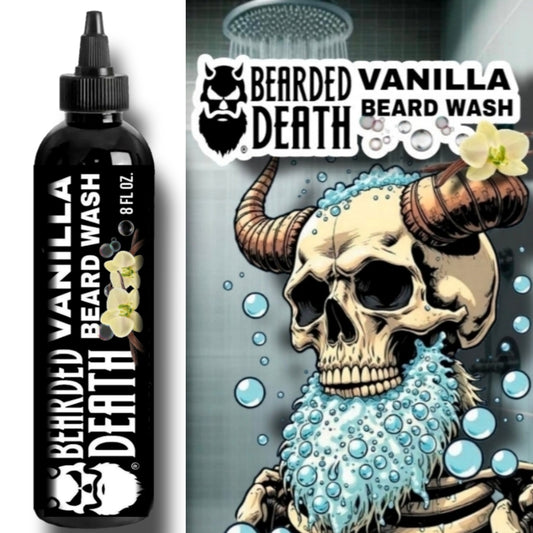 BEARDED DEATH VANILLA BEARD WASH 8 oz.