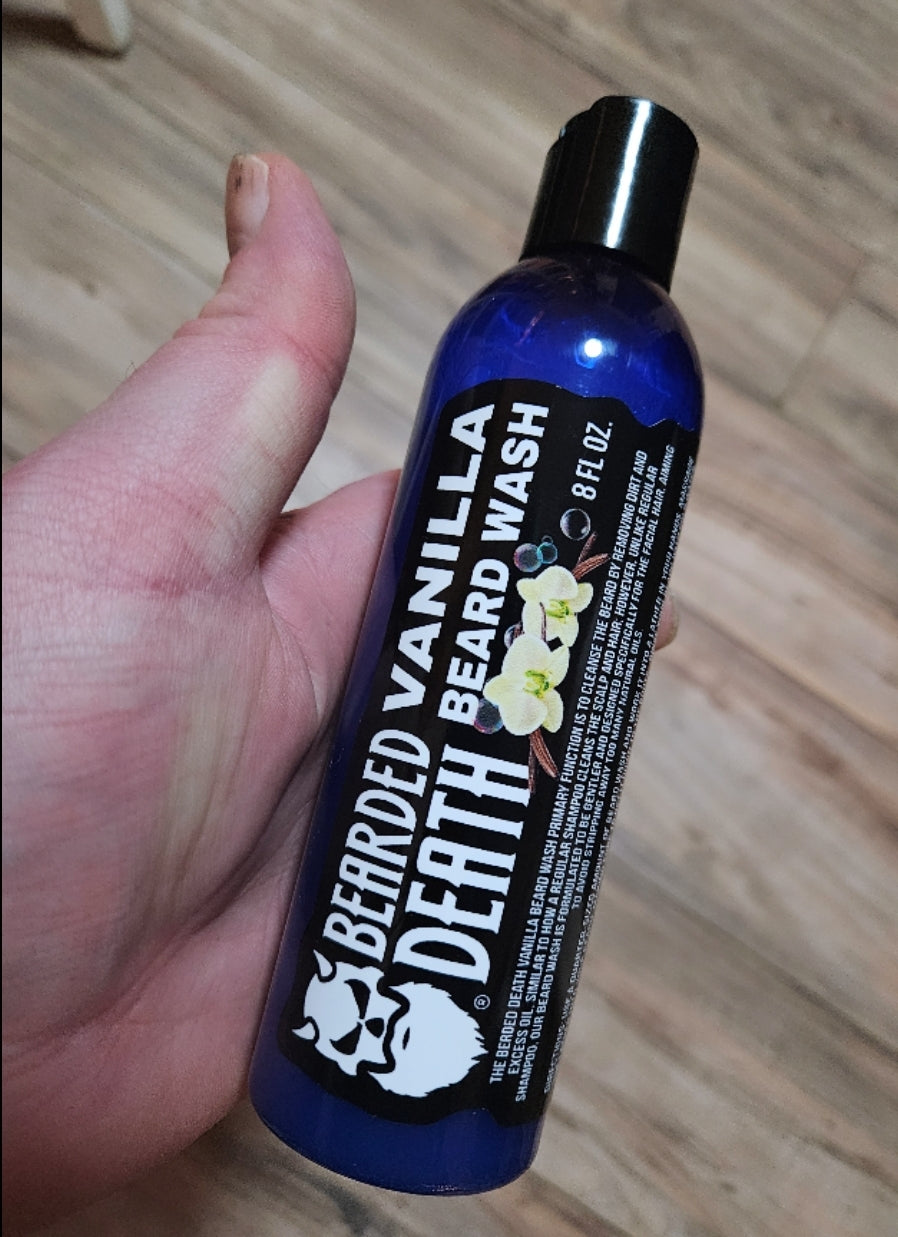 BEARDED DEATH VANILLA BEARD WASH 8 oz.