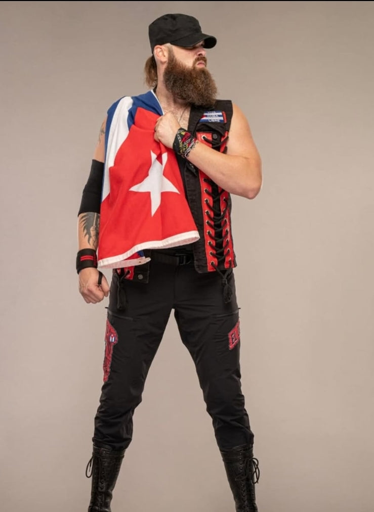 BEARDED DEATH/ EL OSO BLANCO PRO WRESTLER COLLABORATION T SHIRT