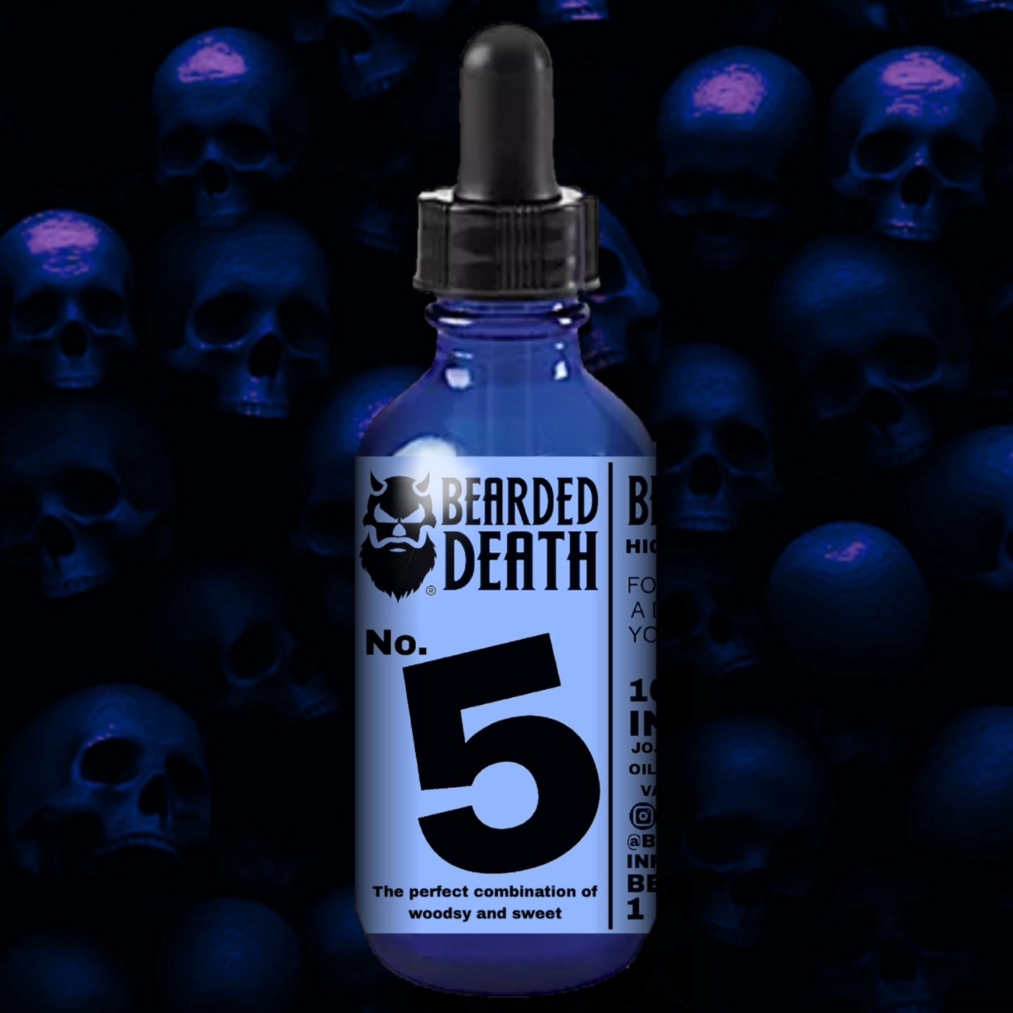 BEARDED DEATH NUMBER 5 BEARD OIL 1oz.