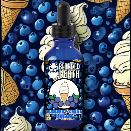 BEARDED DEATH BLUEBERRY CREAM DREAM BEARD OIL 1 oz.